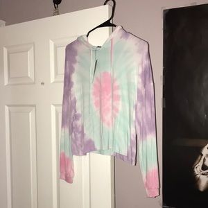 Fashion Nova pullover crop hoodie